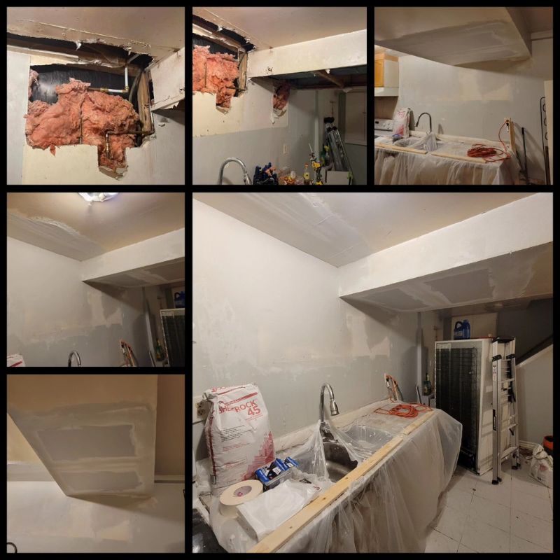 Professional drywall repair and patching in Oakville. Expert handyman fixing ceiling and wall damage.