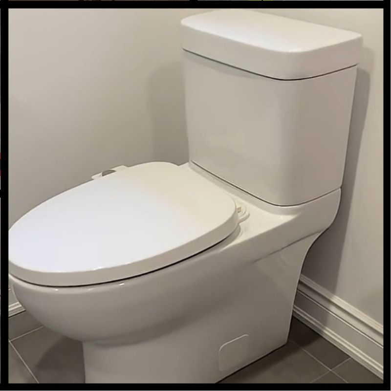 Professional installation of a modern skirted toilet in Oakville by a licensed handyman contractor